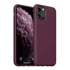 Funda Para iPhone 11 Pro Silicona/microfibra Borgoña