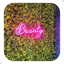 Painel Neon Led Beauty Instagram Rosa 40 Cm