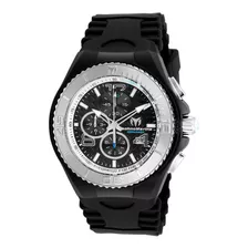 Reloj Hombre Technomarine Tm-115110 Color De La Correa Negro Color Del Bisel Gris Color Del Fondo Negro