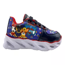 Tenis Arandano Paw Patrol Para Niño Marino/rojo