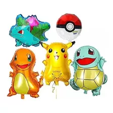 5 Balão Festa Pokemon Aniversário Pikachu Decoração Infantil