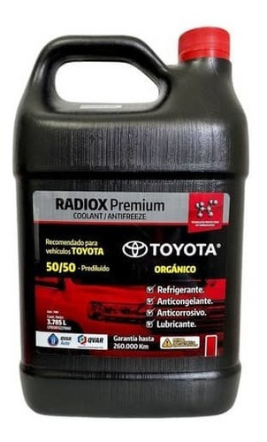 Refrigerante Radiox Premium Toyota Galón 3.785l.