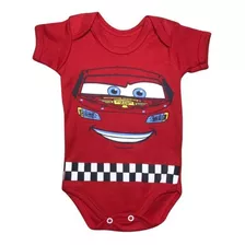 Body De Bebe Temático Mesversario ( Relâmpago Mcqueen )