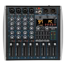 Mezcladora Audio Gc Mx4 Dj Mixer 4 Canale 99 Efectos Dsp Usb