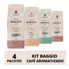 Café Em Pó Baggio- 4 Pacotes - 1.000g - Café Aromatizado