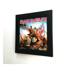 Quadro Iron Maiden The Trooper Capa Do Disco Lp Vinil Cd 