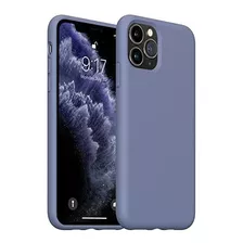 Funda Para iPhone 11 Pro Silicona/microfibra Gris Lavanda