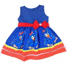 Kit Vestido E Blusa Galinha Royal Infantil