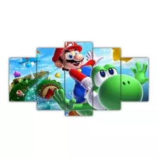 Quadro Decorativo Super Mario Bross Filme Cinema Mdf 105x50