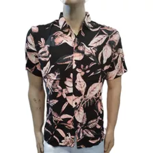 Camisa Hawaiana Celeste De Fibrana Hombre Premium