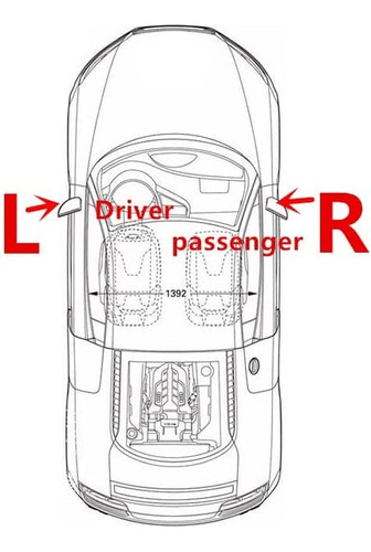 Luna Espejo Izq Sensor Punto Ciego Land Rover Evoque 2011-14 Foto 8