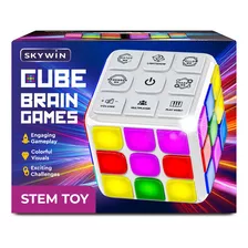 Skywin Puzzle Cube Game (blanco) - Cubo Intermitente Juegos 