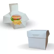 50 Cajas De Cartón Para Hamburguesa Se Convierte En Plato