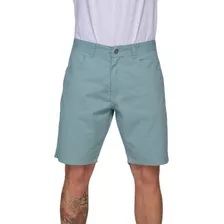 Bermuda Masculina Sarja Algodão Premium Casual Lisa Macia 