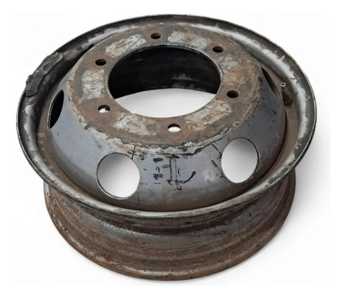 Roda Ferro 6 Furos 17.5×6.75 Mb Accelo Prateado