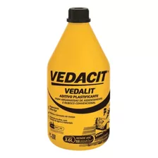 Plastificante Aditivo Vedalit Vedacit 3,6l; Reboco Argamassa