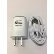 Cargador LG Mcs-01wr De Pared Con Cable Carga 5v 1a Blanco