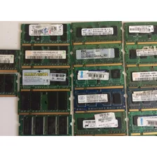  Memoria Ddr1/ddr2/ddr3 Notebook(lote 18 Peças ) Usado