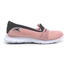 Sapatilha Slip On Feminino Esportiva Leve Palmilha Em Gel