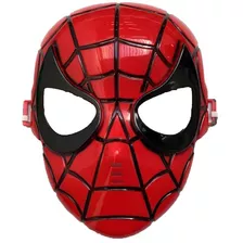 Máscara Iantil Plástico Vingadores Homem Aranha Cor Vermelho Desenho Spider