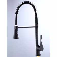 Torneira Gourmet Misturador Monocomando Metal Cozinha Preta Acabamento Preto Fosco Black Matte Cor Cromado