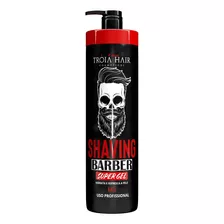 Shaving Barber Super Gel 1kg Troia Hair Para Barbear. 