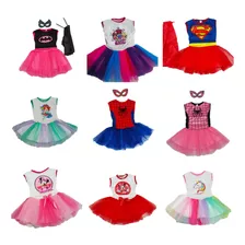 Disfraz Infantil Vestido Tutu Personajes Variados Musculosa