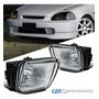 Fits 96-98 Honda Civic 2/3/4dr Clear Bumper Fog Lights L Ttx