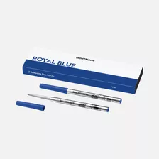 Refil Caneta Mont Blanc Esferográfica Ballpoint Azul F Cx/2