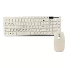 Kit Teclado E Mouse Sem Fio Wireless Slim