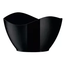 Champanheira Boccati Oval Texturizada Preta P/ 3 Garrafas Cor Preto