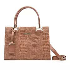 Bolsa Feminina Castelo Croco Transversal De Mão Promoção