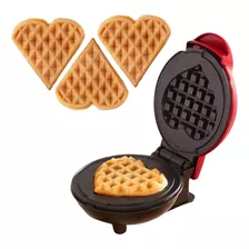 Mini Maquina Wafer Waffle Coração 110v Molde Eletrico Novo