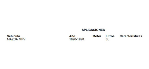 Tapa Para Distribuidor Mazda Mpv 3.0l 6 Cil. 1996-1998 Foto 4