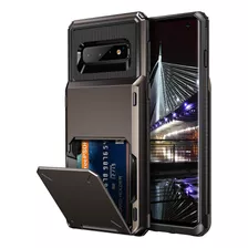 Funda Tarjetera Para Samsung Galaxy S10 | Plateado Oscuro