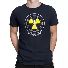 Camiseta Radiologia,masculina,básica,100% Algodão