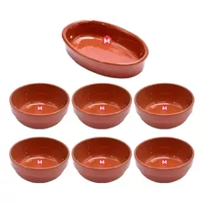 Set 6 Cazuela Redondas + 1 Oval Esmaltada Horno Parrilla 