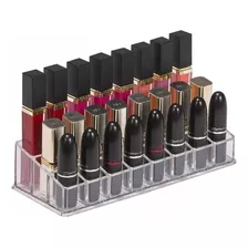 Cosmetiquero Acrilico Caja Maquillaje Organizador 24 Labial