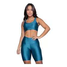 Conjunto Fitness Top +bermuda Roupa Para Academia New Zig 3d