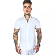 Camisa Masculina Social / Casual Slim Floral