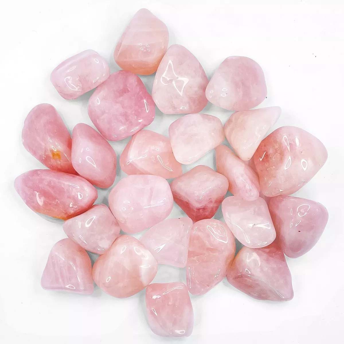 Quartzo Rosa Pedra Natural Rolada 1kg Semi Preciosas 