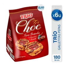 Galletitas Pepas Dulces Tri Choc Membrillo Chocolate Pack X6