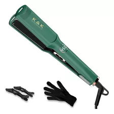 K&k Flat Iron Hair Placa Ancha De 1,75 Pulgadas Para Cabello