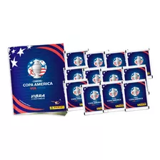 Álbum Da Copa América 2024 Com 50 Figurinhas (10 Envelopes)