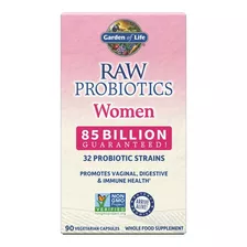 Probiótico Garden Of Life Raw Women, 85 Mil Millones, 32 Cepas