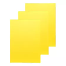 100x Papel Offset A4 Color 180g Amarelo Profissional