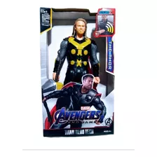 Boneco Thor Vingadores 30 Cm Articulado Luz E Som Avengers