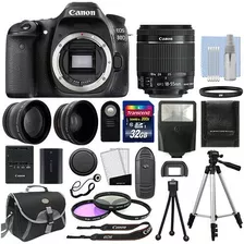 Canon Eos 80d Digital Slr Camera + 3 Lens 18-55mm Is Stm 