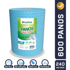 600 Panos Wiper Tipo Perfex Multiuso P/ Limpeza Rolo 28x40cm