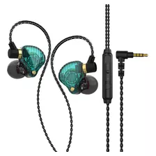 Audífonos In Ear Qkz Ak Monitoreo Cable Zsn + Case (con Mic)